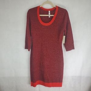 NWT Bobbie Brooks Sweater Dress Red Size M